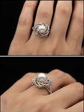 Anillo de Perla y Circonitas