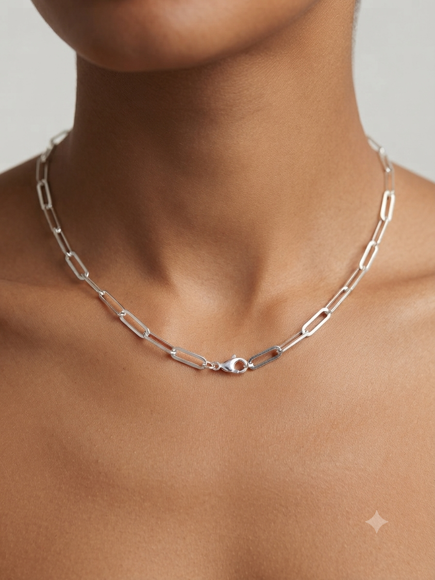 Cadena de Clips de Plata