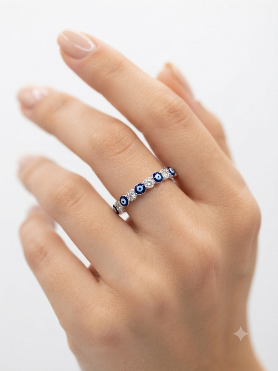 Anillo de Plata contra el mal de ojo