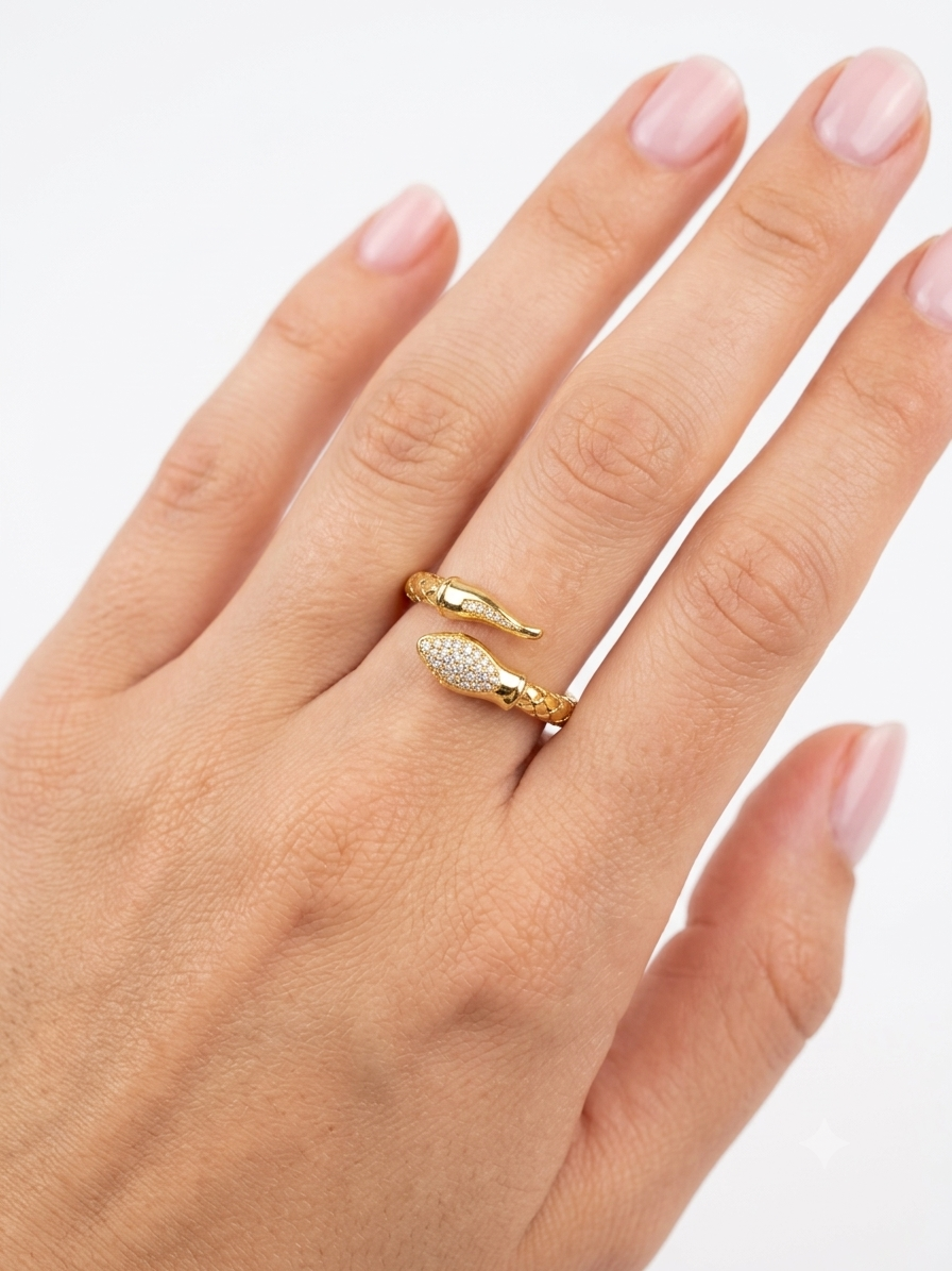 Anillo de Plata con baño de Oro