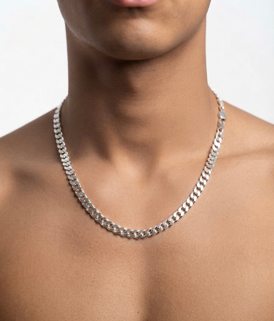 Cadena Cubana de plata