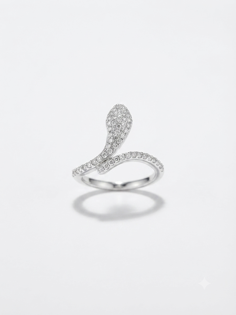 Anillo de Serbiente de Plata